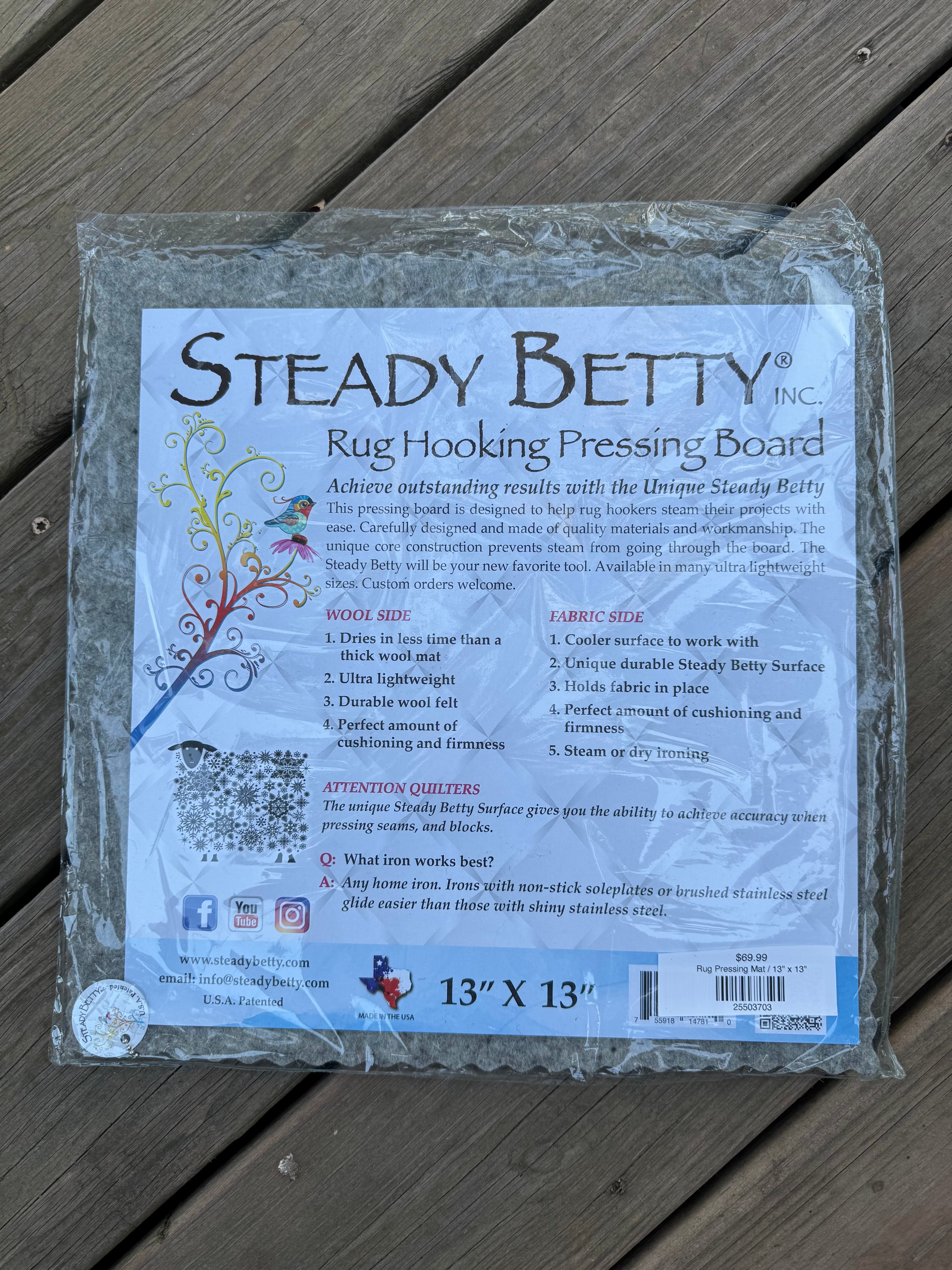 Hooked Rug Steaming/Pressing Mat – Heart & Hare Rugs LLC