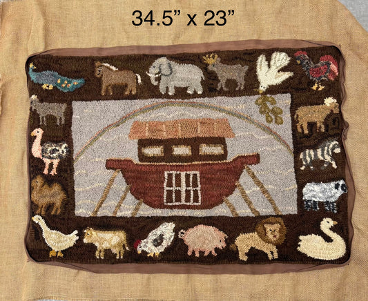 Noah's Ark Hooked Rug